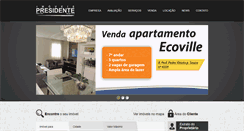 Desktop Screenshot of imoveispresidente.com.br