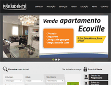 Tablet Screenshot of imoveispresidente.com.br
